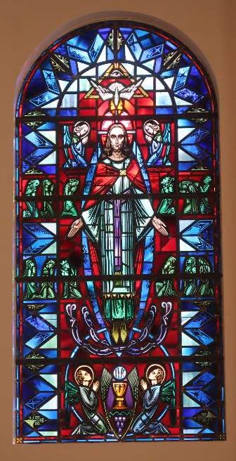 Stained glass in First United Church of Christ, Green Bay
