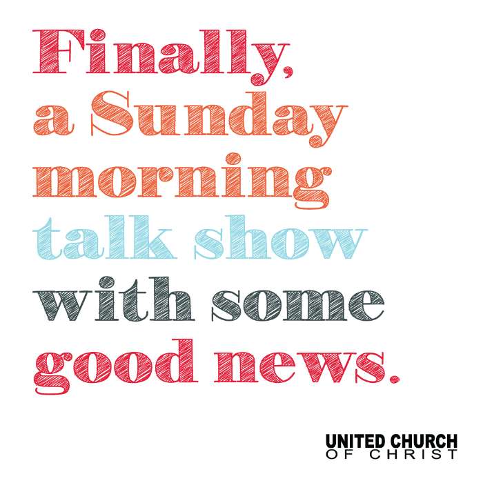 Sunday morning talk show image